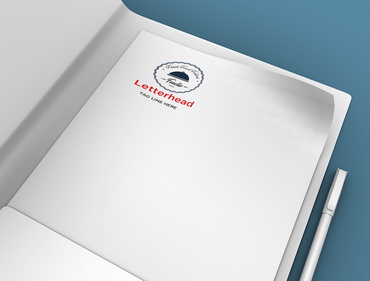 PSD mockup kop surat
