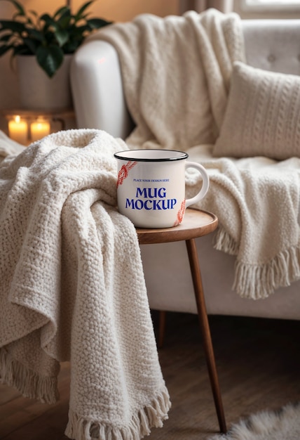 Mockup kovového hrnku