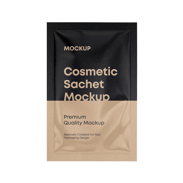 Mockup Kraft pour sachets cosmétiques