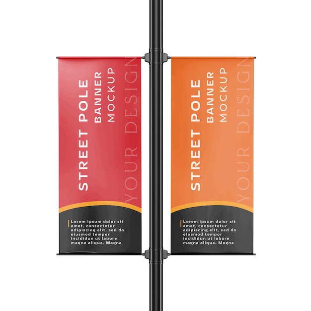 Mockup-Lampen für Banner