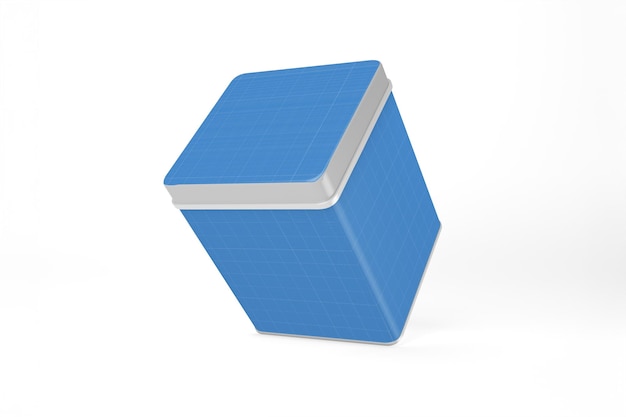 Mockup de una lata de metal
