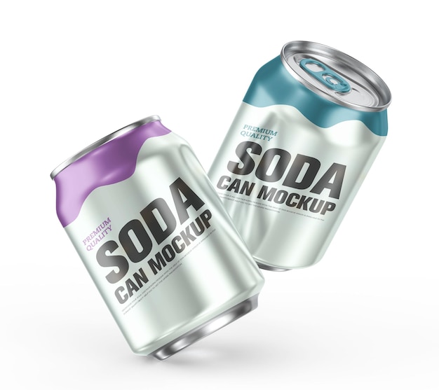 PSD mockup de una lata de refresco de 250 ml