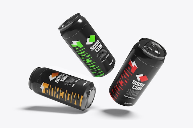 Mockup de lata de refresco