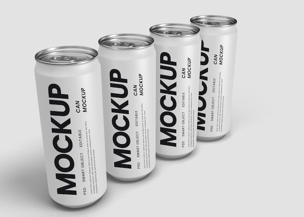 Mockup de lata de refresco
