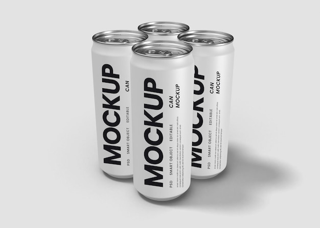 Mockup de lata de refresco