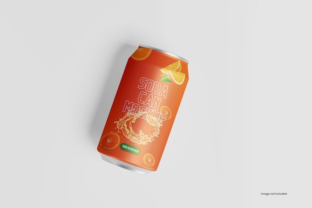 PSD mockup de lata de refresco