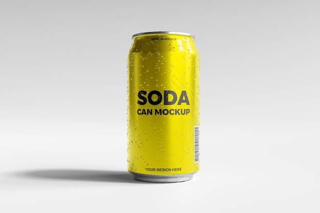 Mockup de lata de refresco