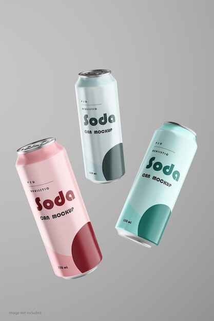 Mockup de lata de refresco