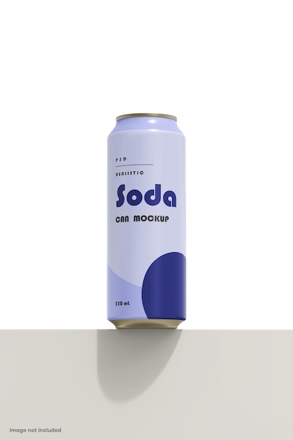 PSD mockup de lata de refresco