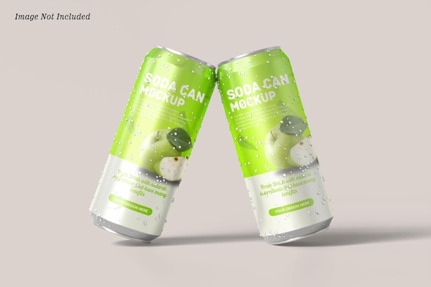 Mockup de lata de refresco