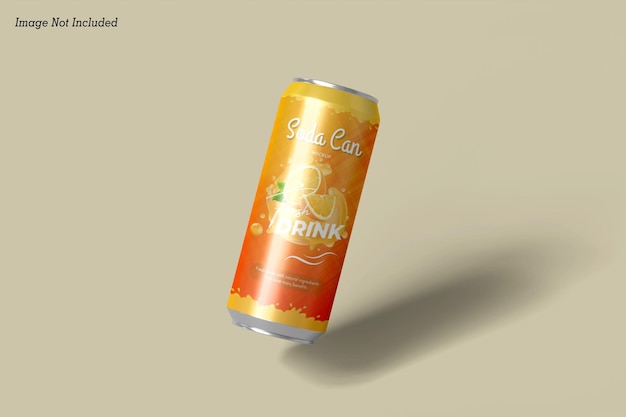 Mockup de lata de refresco