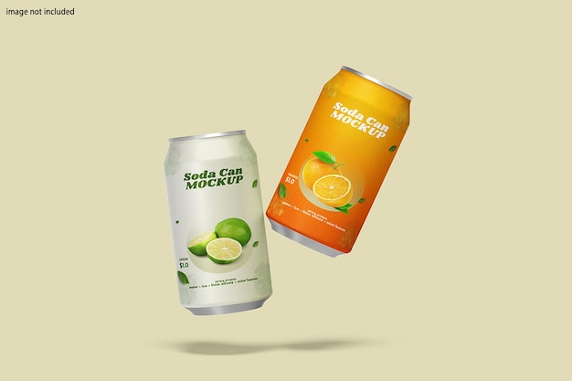 Mockup de lata de refresco