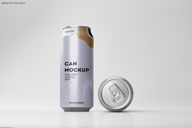 Mockup de lata de refresco