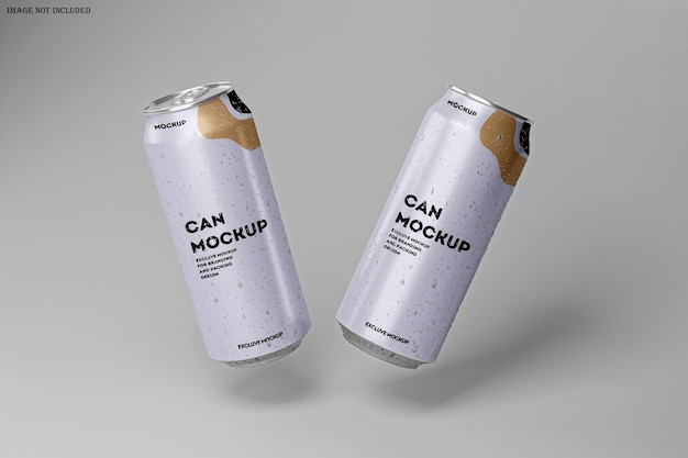 Mockup de lata de refresco