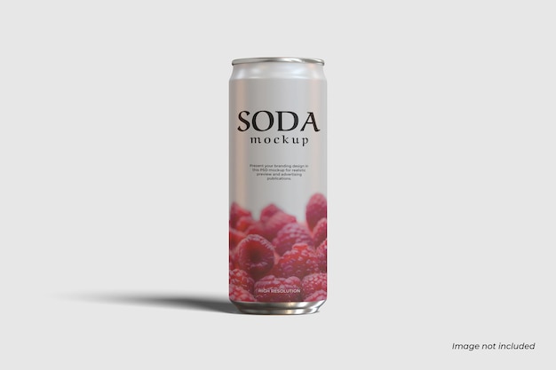 Mockup de lata de refresco
