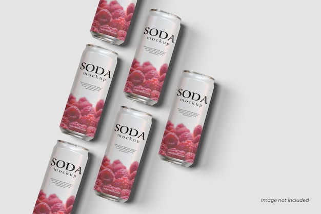 Mockup de lata de refresco