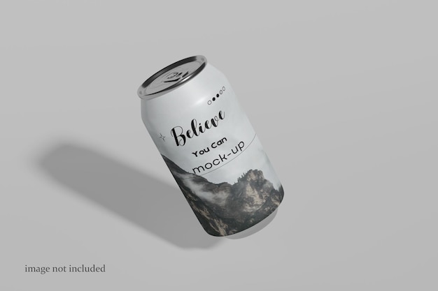 Mockup de lata de refresco