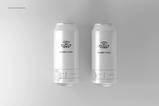 Mockup de lata de refresco