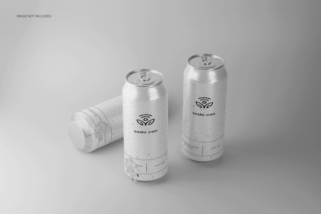 Mockup de lata de refresco