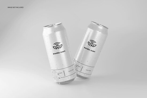 Mockup de lata de refresco