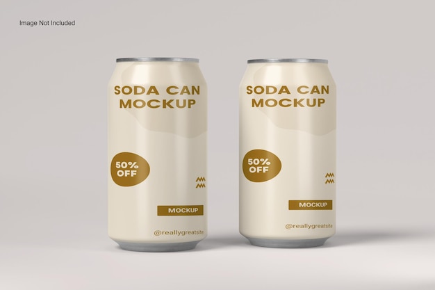 Mockup de lata de refresco