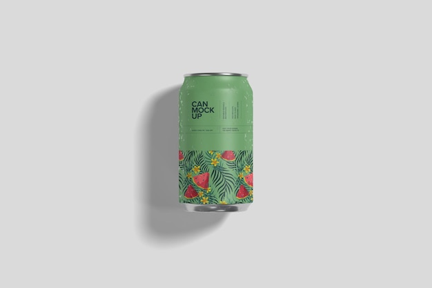 Mockup de lata de refresco