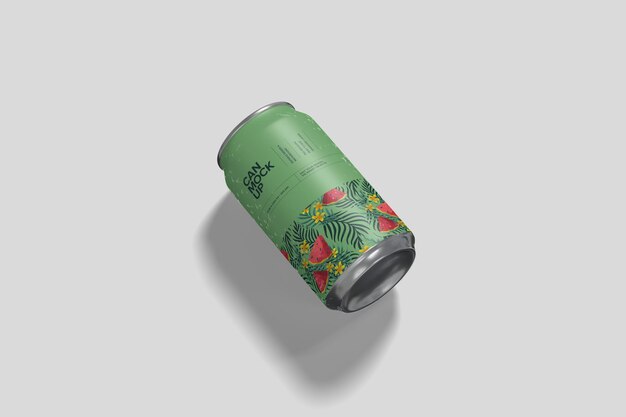 Mockup de lata de refresco