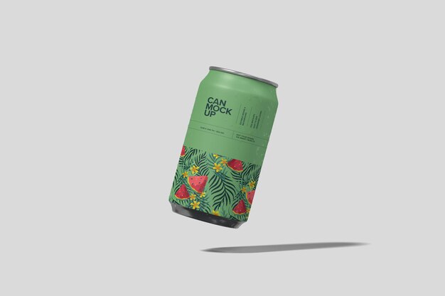 Mockup de lata de refresco