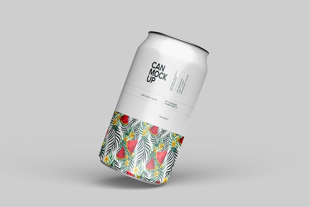 Mockup de lata de refresco