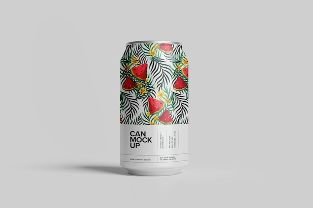 Mockup de lata de refresco