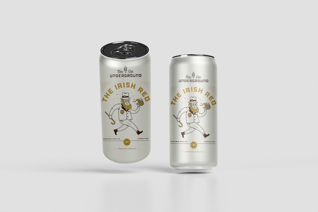 Mockup de lata de refresco