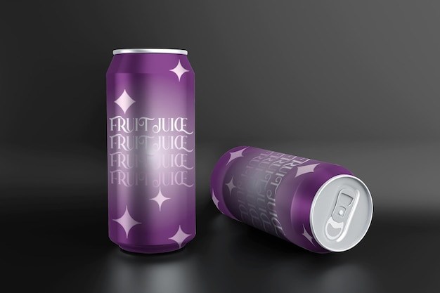 Mockup de la lata