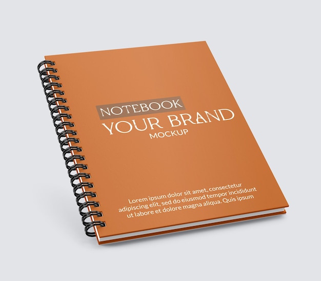 Mockup de libreta elegante