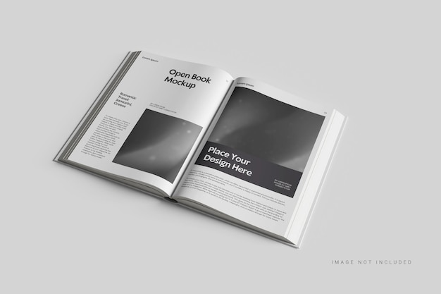 Mockup de libro abierto