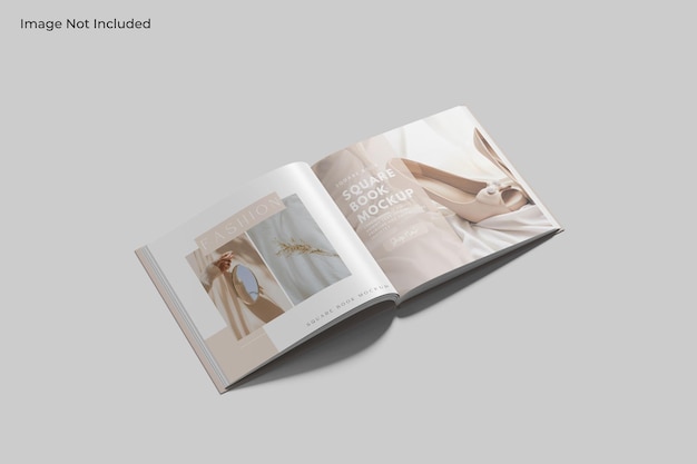 PSD mockup de libro cuadrado