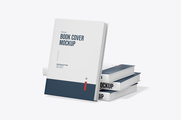 Mockup de libro minimalista de tapa dura Diseño profesional y personalizable de PSD