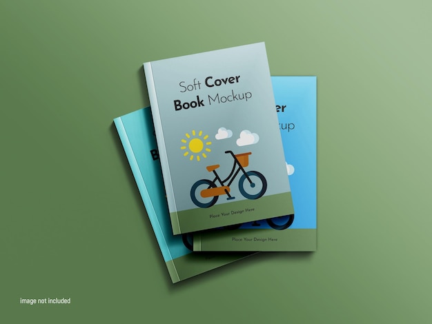 Mockup de libro psd de tapa blanda realista