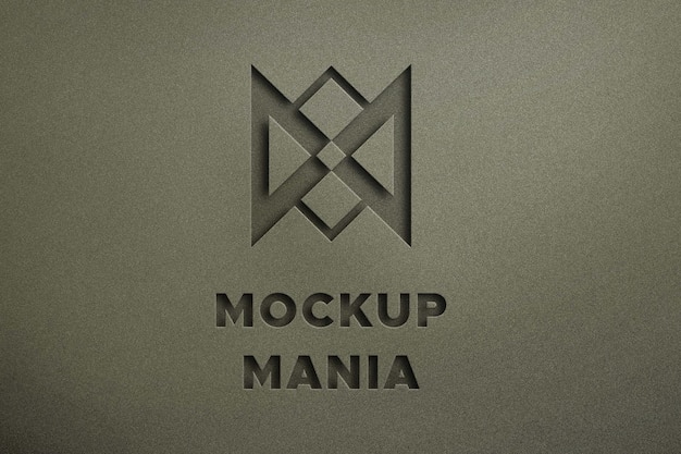 Mockup de logo 3D Mockup de logo PSD Mockup de logo Mockup de logo en relief Mockup de logo en relief Mockup de logo gravé