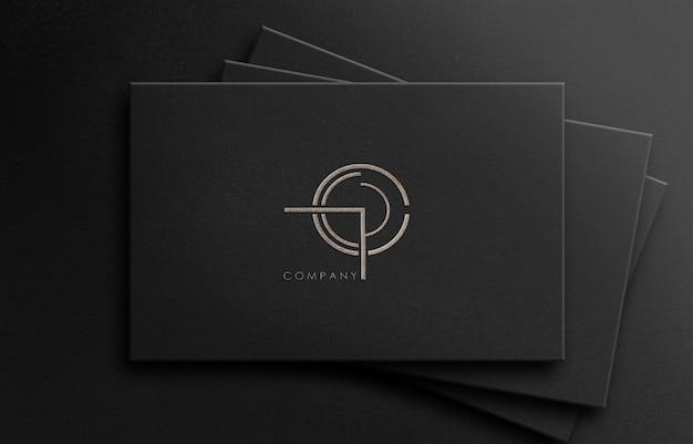 Mockup logo 3d per società di affari