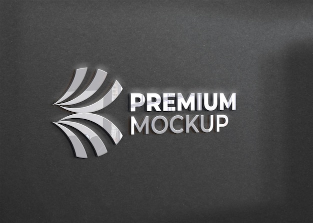 Mockup de logo 3D premium