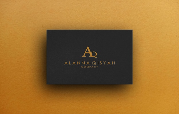 Mockup logo 3d su carta