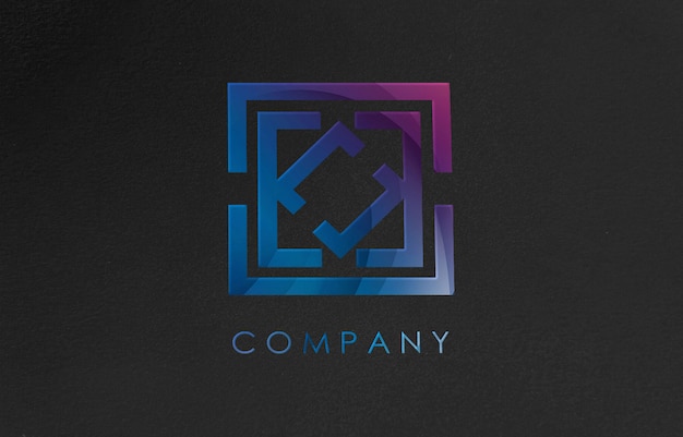 Mockup logo 3D untuk perusahaan bisnis