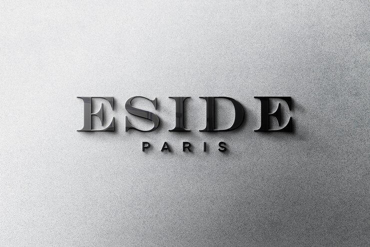 PSD mockup logo 3d