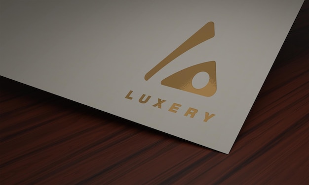 Mockup logo di lusso