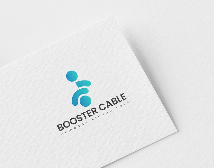 PSD mockup logo efek tekstur