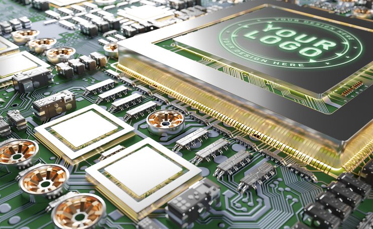 PSD mockup logo gpu