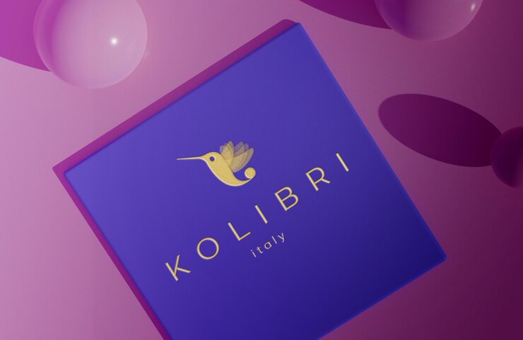 Mockup logo in lamina d'oro psd