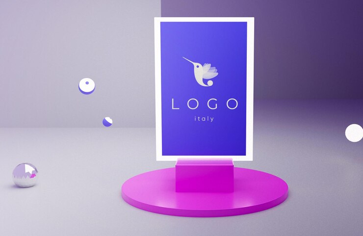 Mockup logo in lamina d'oro psd