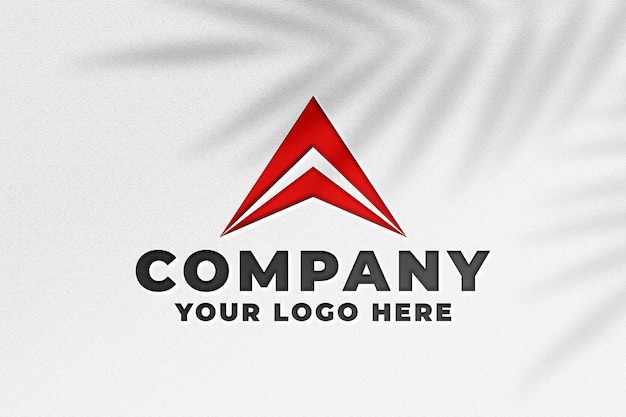 mockup logo in rilievo