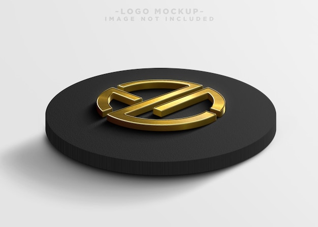 Mockup logo oro di lusso
